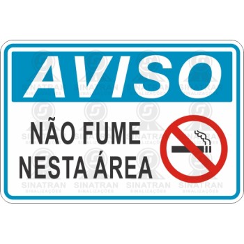 Não fume nesta área